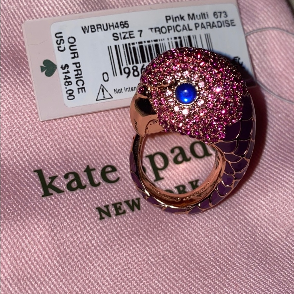 Kate spade novelty bird ring. Never used.